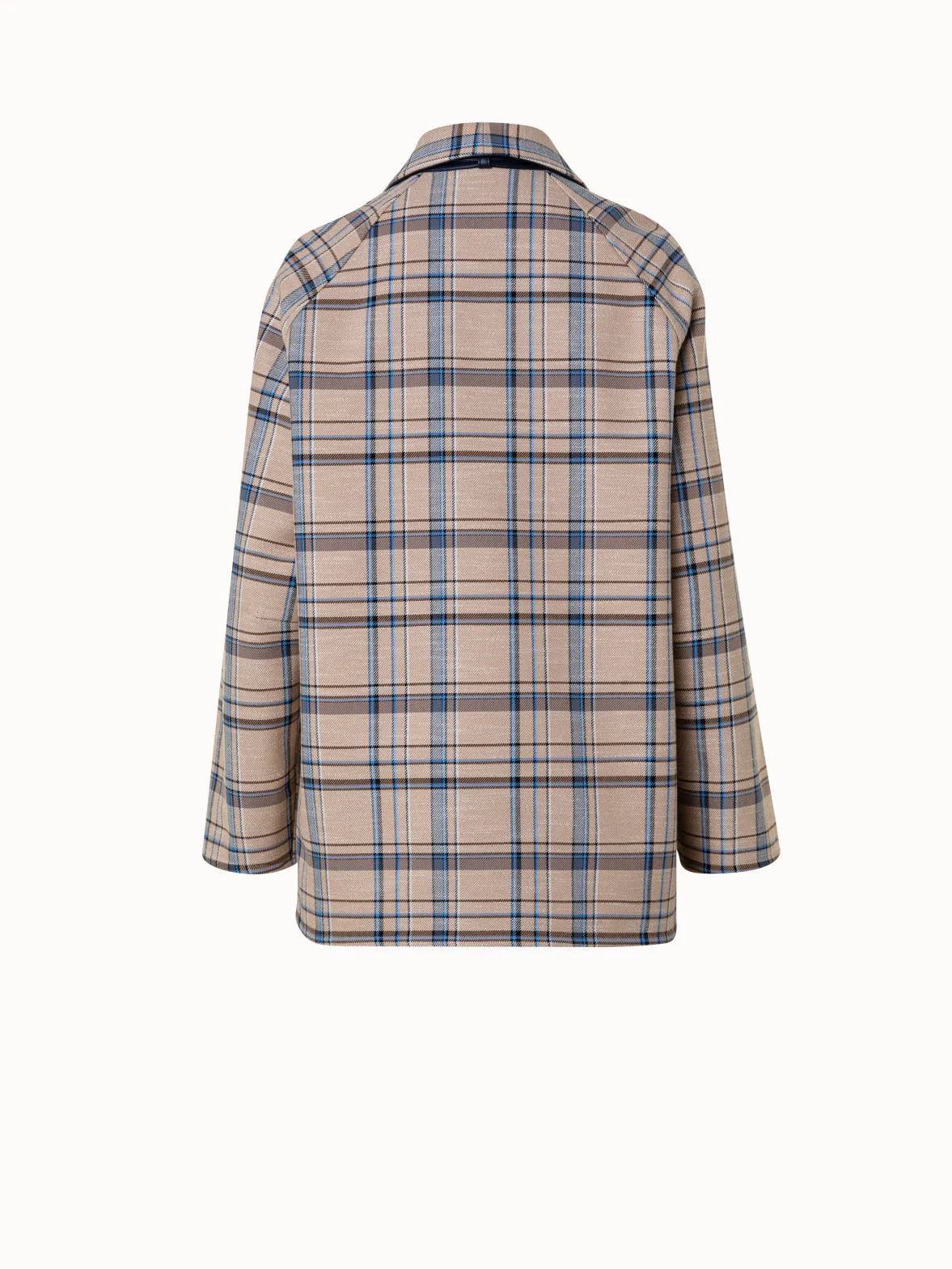Reversible 3-in-1 Wool Double Weave Jacket Akris
