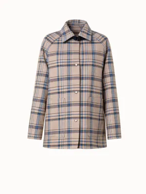Reversible 3-in-1 Wool Double Weave Jacket Akris