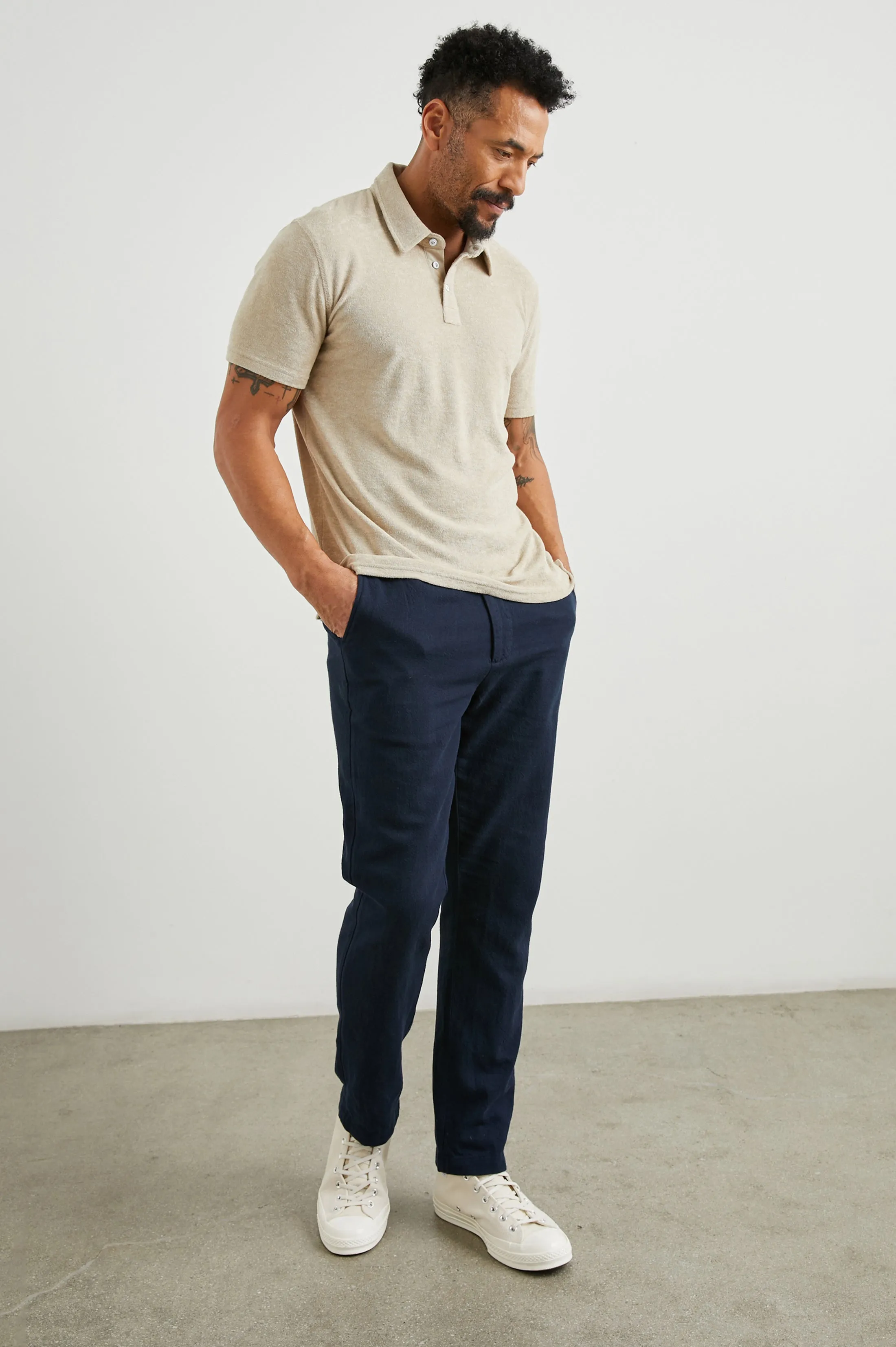 RHEN POLO SHIRT - CHICKPEA Rails