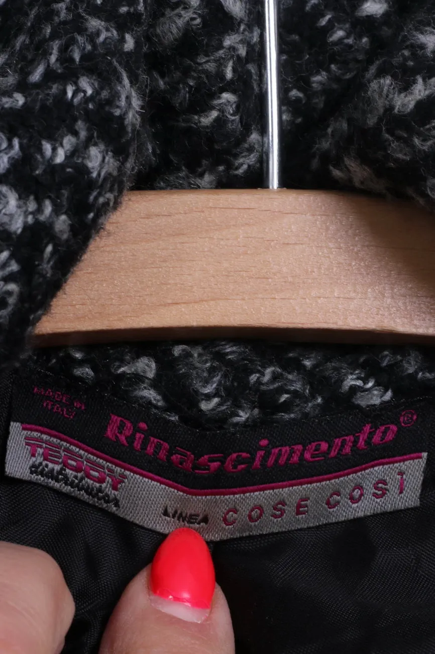 Rinascimento Womens S Jacket Grey Acrylic Italy Single Breasted Blazer