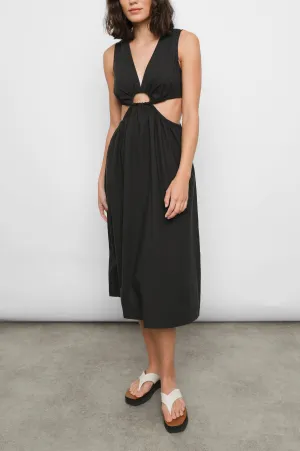 RIZO DRESS - BLACK Rails