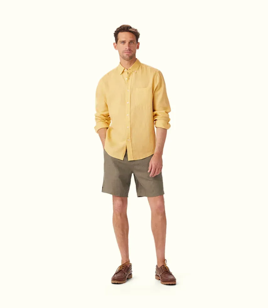 R.M.Williams - Classic Shirt - Linen - Yellow