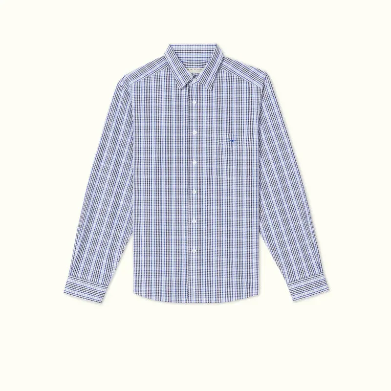 R.M.Williams - Collins Shirt - Check - Navy, Blue & White