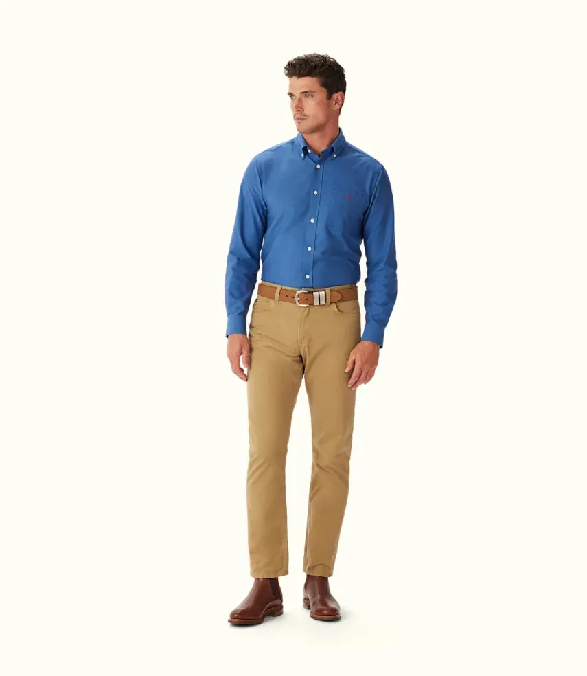 R.M.Williams - Regular Oxford Shirt - Bright Blue