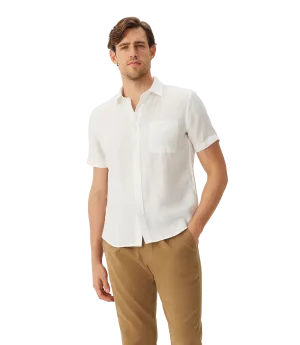 R.M.Williams - Regular Shirt - Linen - Short Sleeve - White