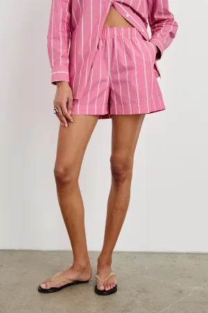 ROCKY SHORT - HIBISCUS WHITE STRIPE Rails