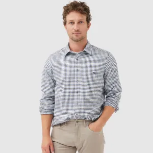 Rodd & Gunn -  Gebbies Valley Linen Shirt - Check - Walnut