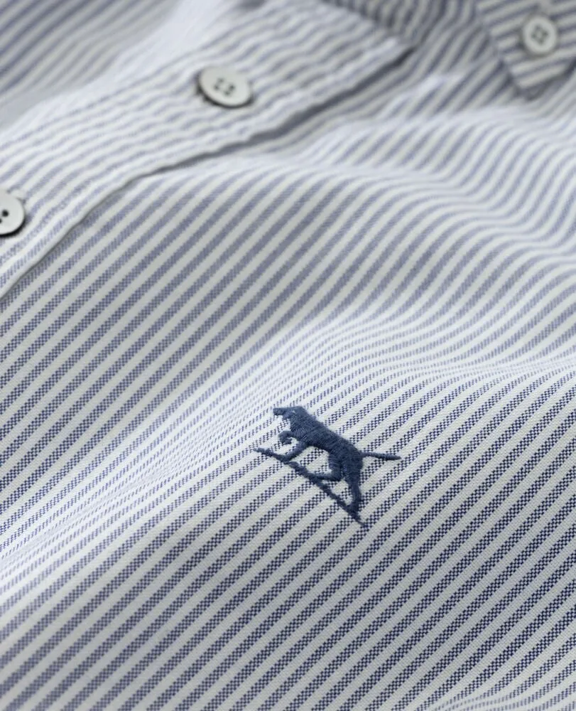 Rodd & Gunn - Gunn Oxford Shirt - Stripe - Royal Blue & White