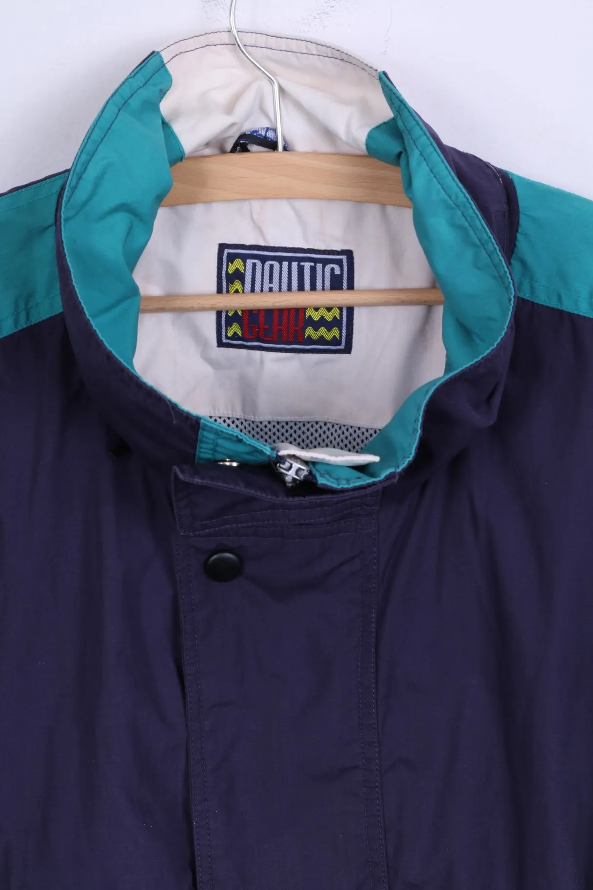 Rodeo C&A. Mens XL Jacket Green Nautic Gear Retro Zip Up Outdoor Top