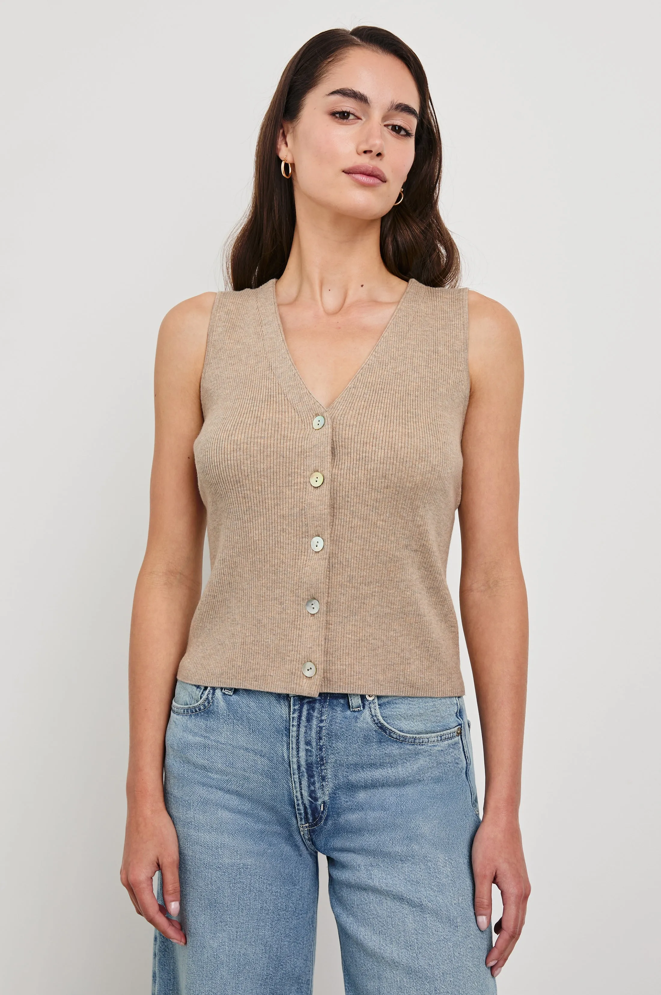 ROSA VEST - OATMEAL Rails