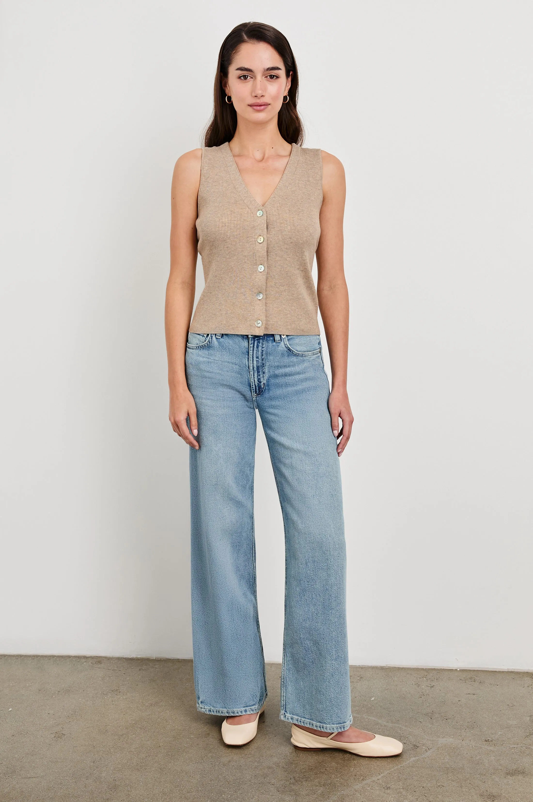 ROSA VEST - OATMEAL Rails
