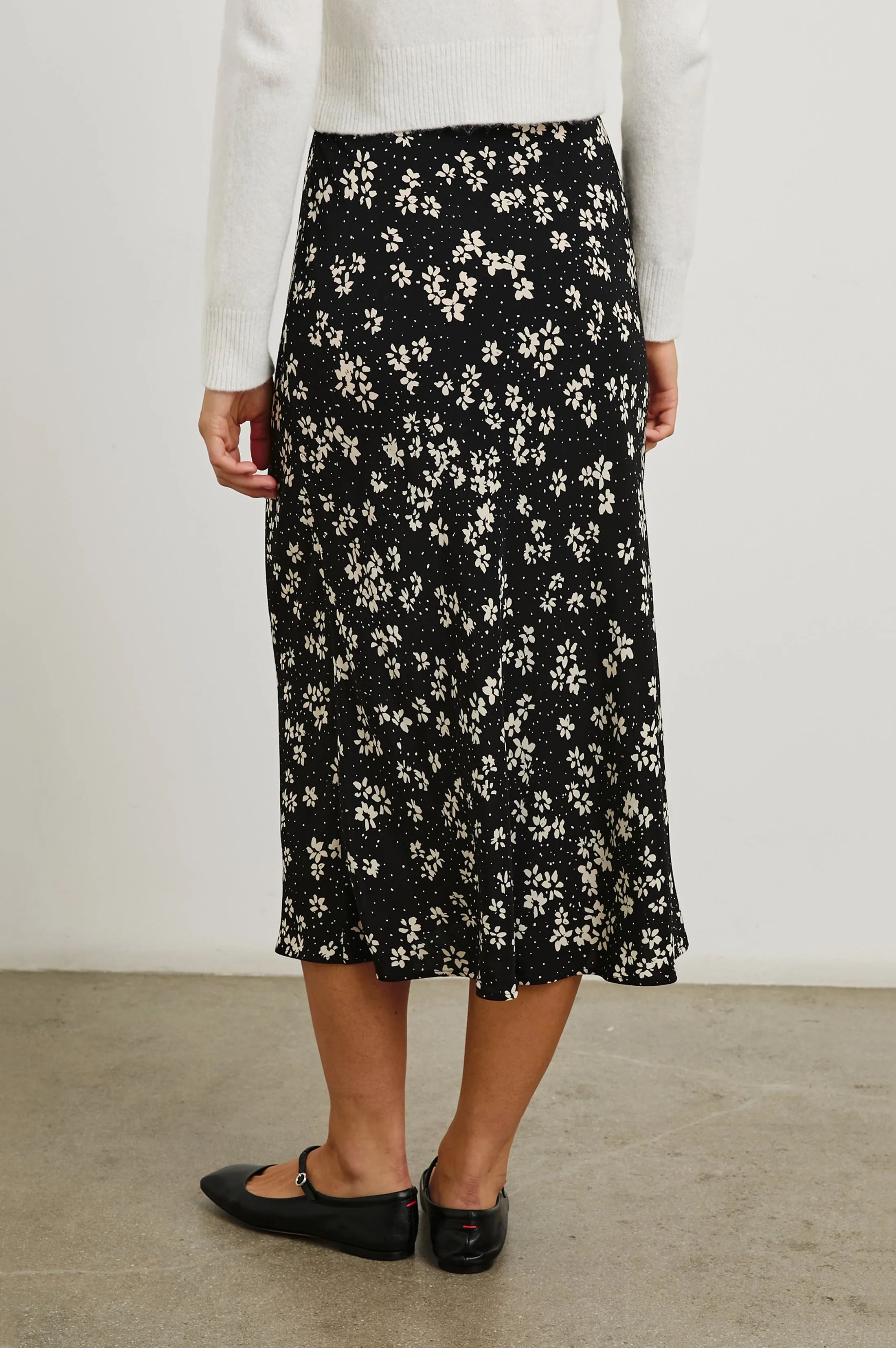 ROSETTA SKIRT - NOIR FLORAL Rails