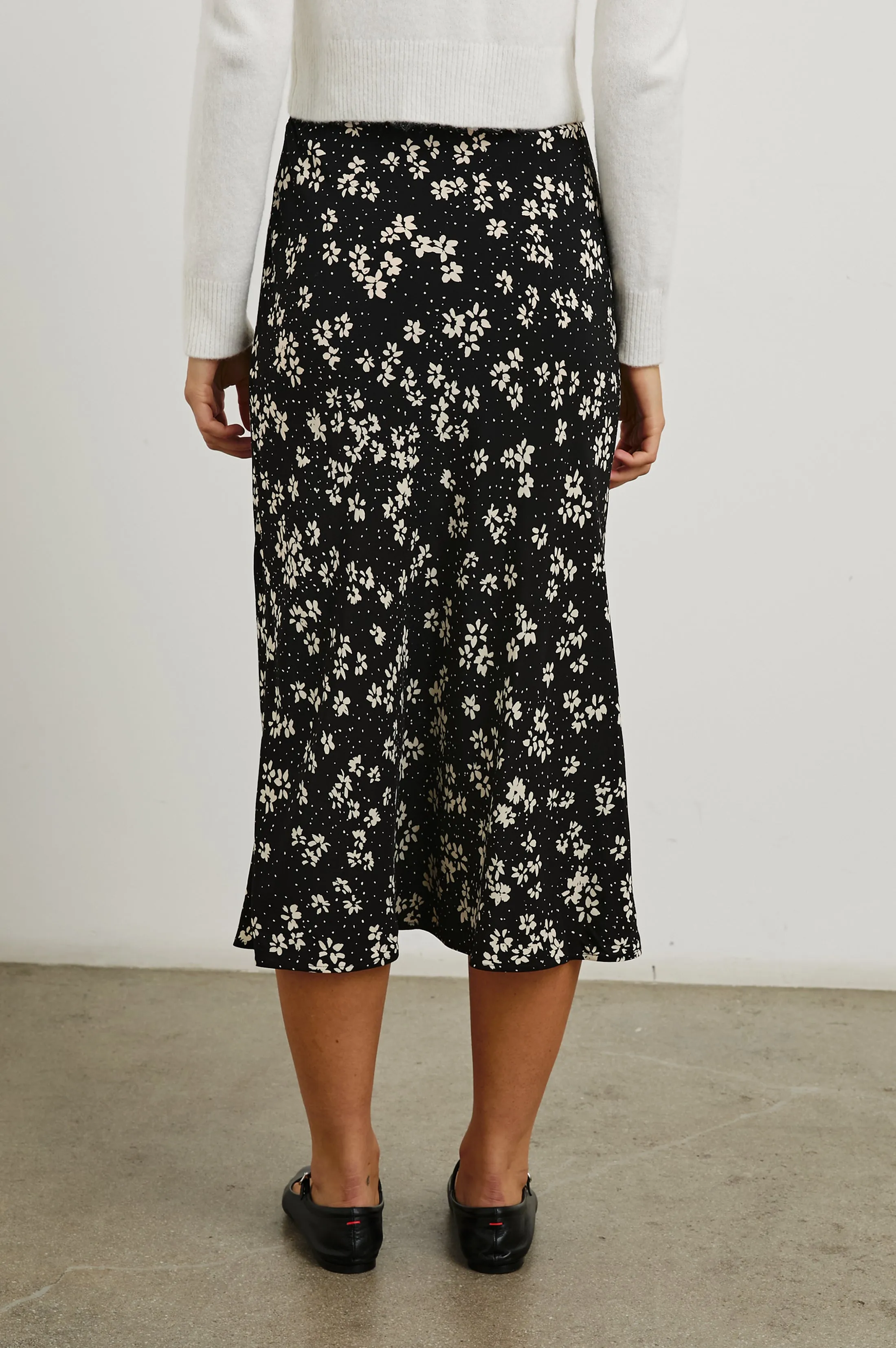ROSETTA SKIRT - NOIR FLORAL Rails
