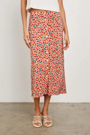 ROSETTA SKIRT - RED POSY Rails