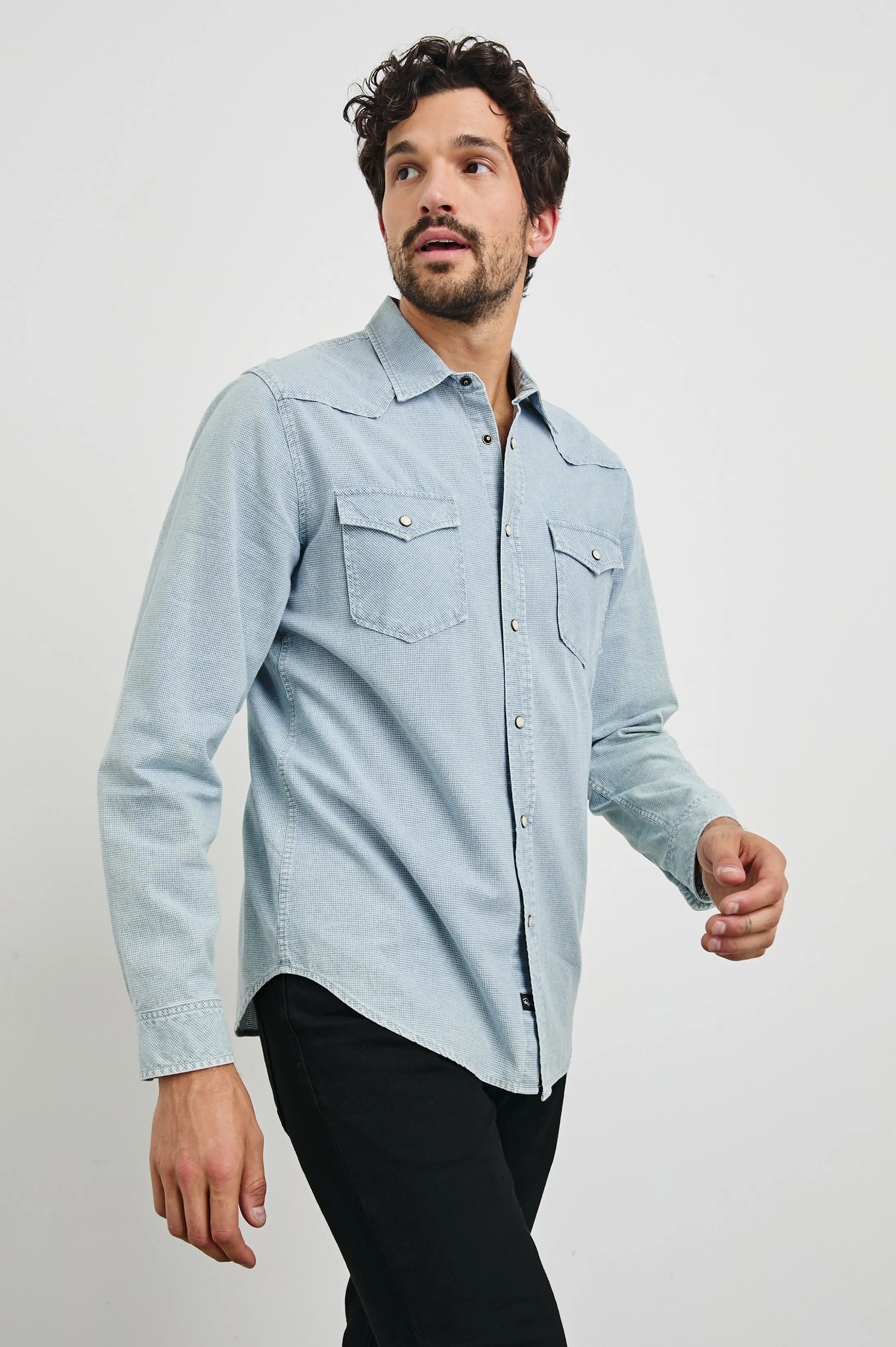 ROY SHIRT - SUNFADED INDIGO Rails