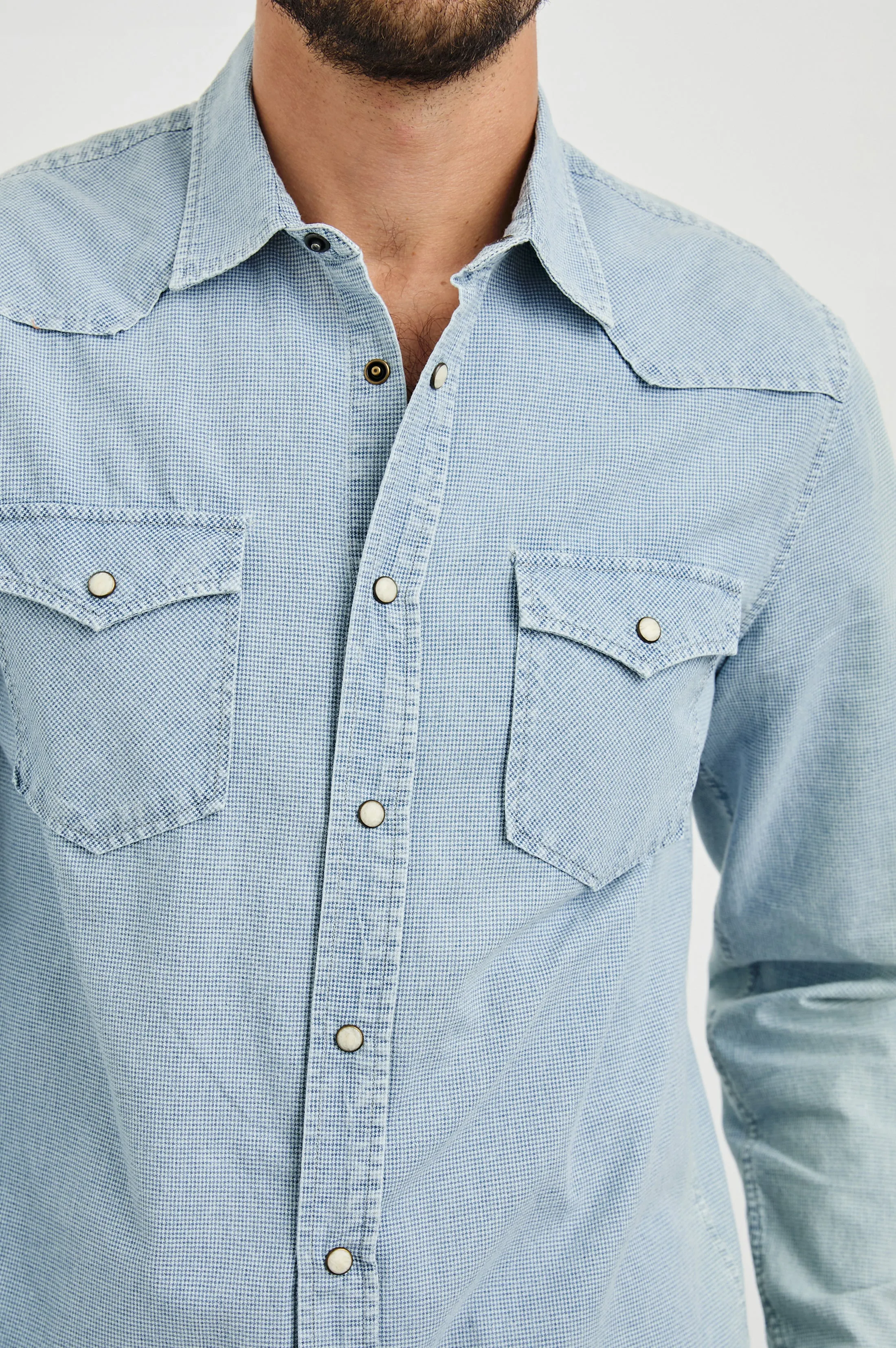 ROY SHIRT - SUNFADED INDIGO Rails