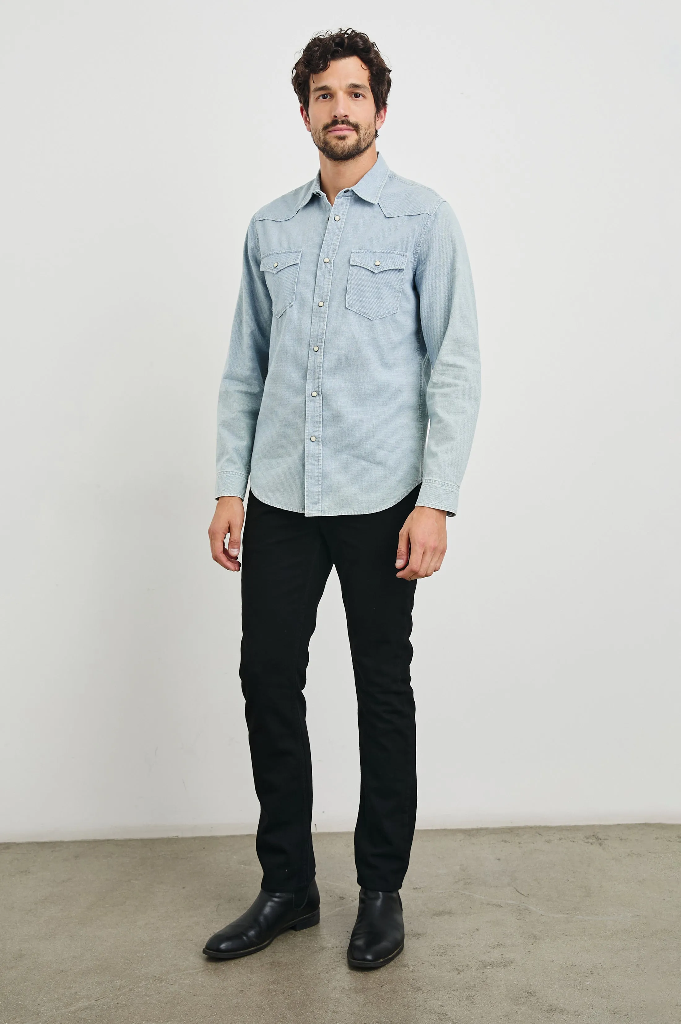 ROY SHIRT - SUNFADED INDIGO Rails