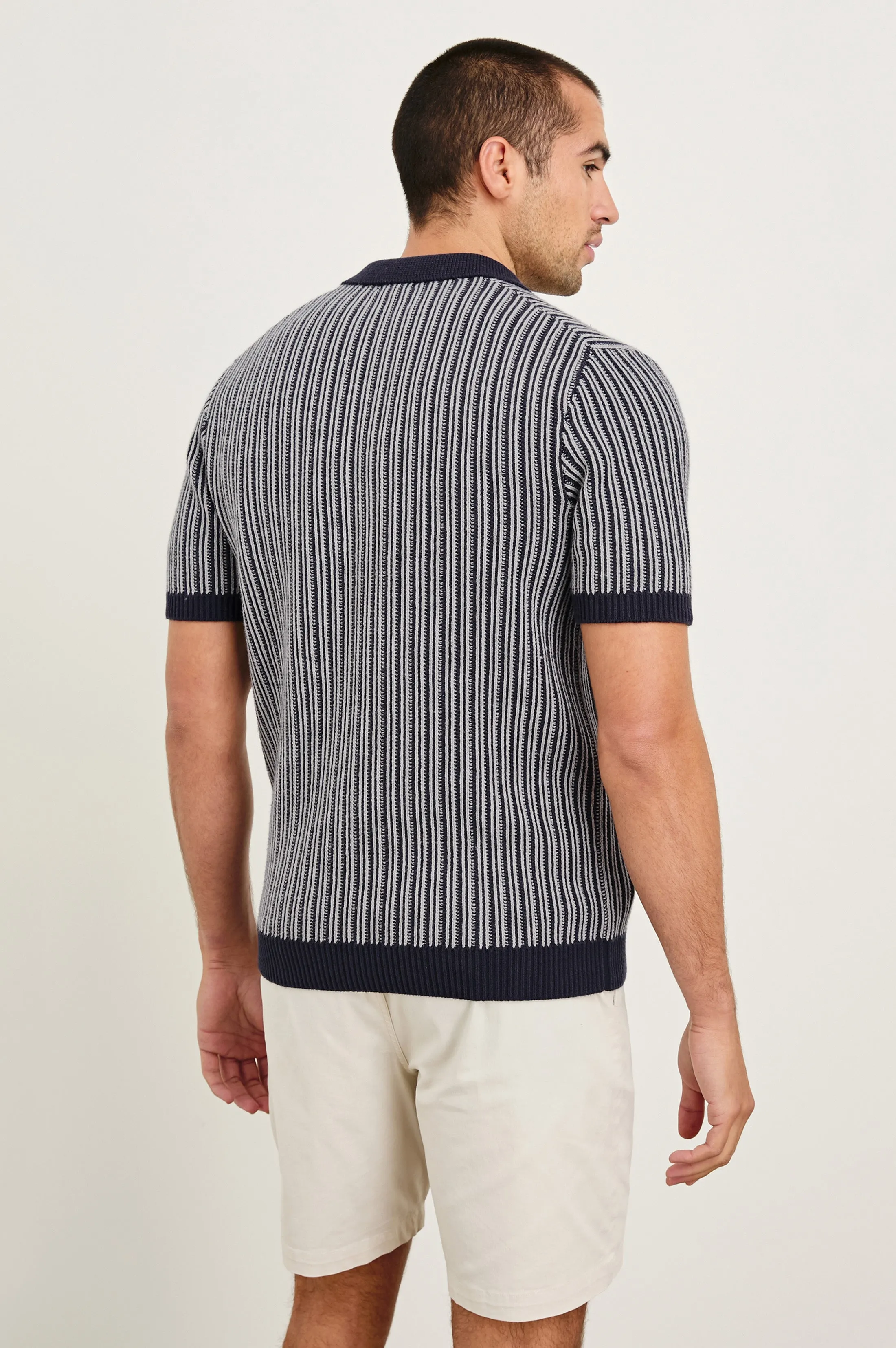 ROYCE POLO SHIRT - NAVY GREY Rails