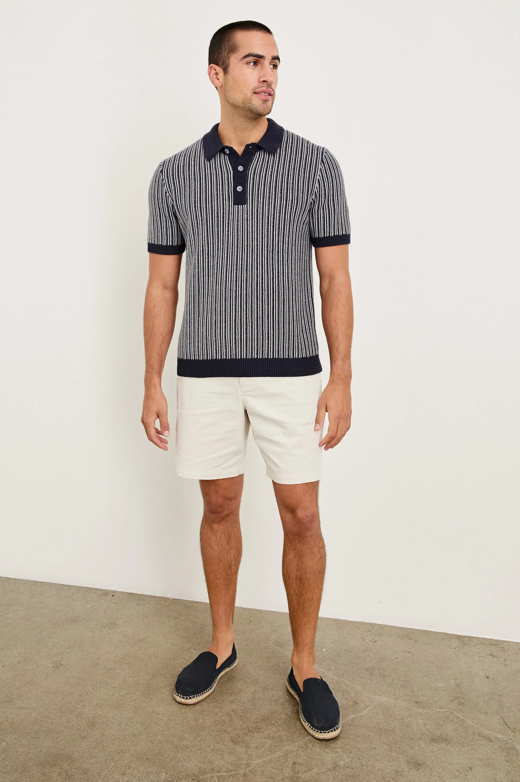 ROYCE POLO SHIRT - NAVY GREY Rails