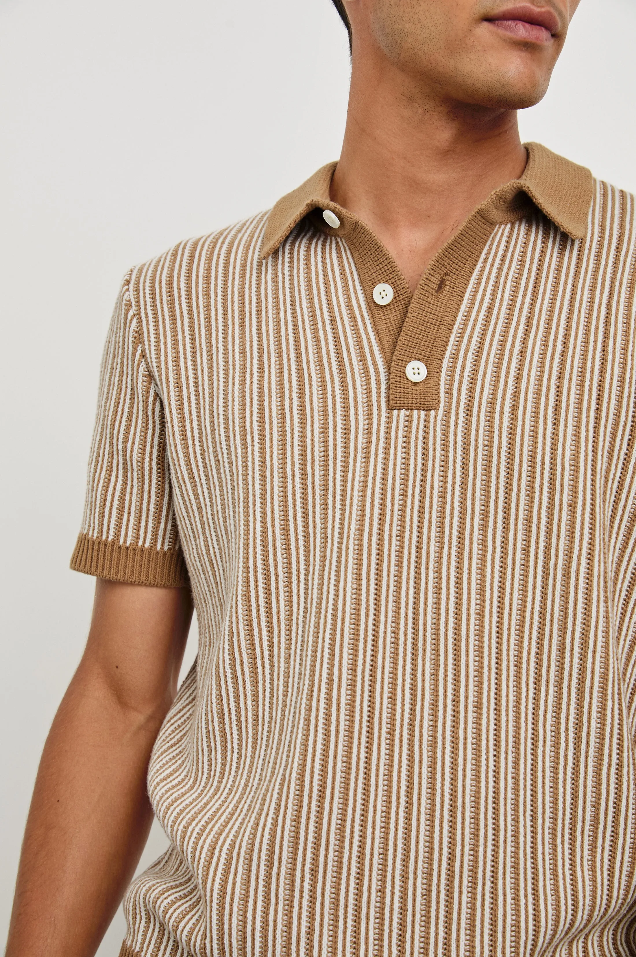 ROYCE POLO SHIRT - TAWNY WHITE Rails