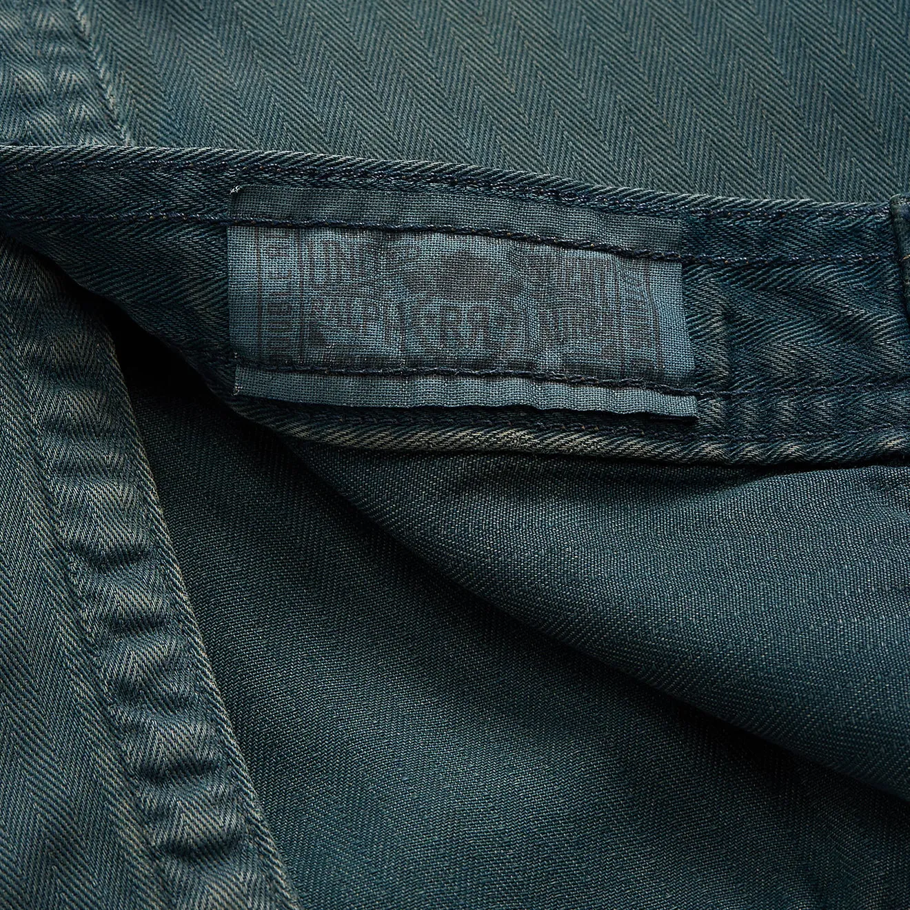 RRL by Ralph Lauren Garment-Dyed Herringbone Twill Workshirt Slate Blue