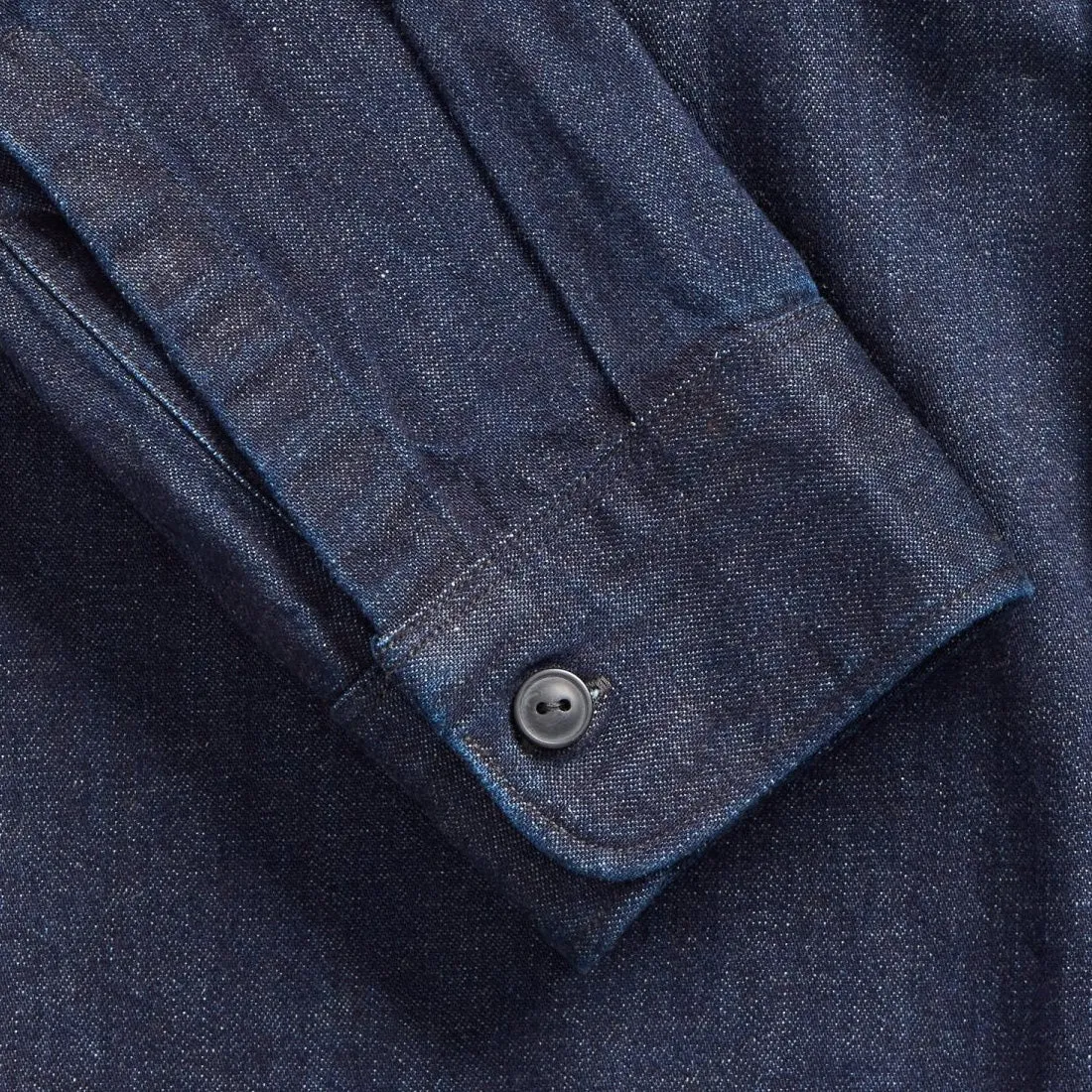 RRL by Ralph Lauren Indigo Cotton-Linen Denim Workshirt Rinse Wash