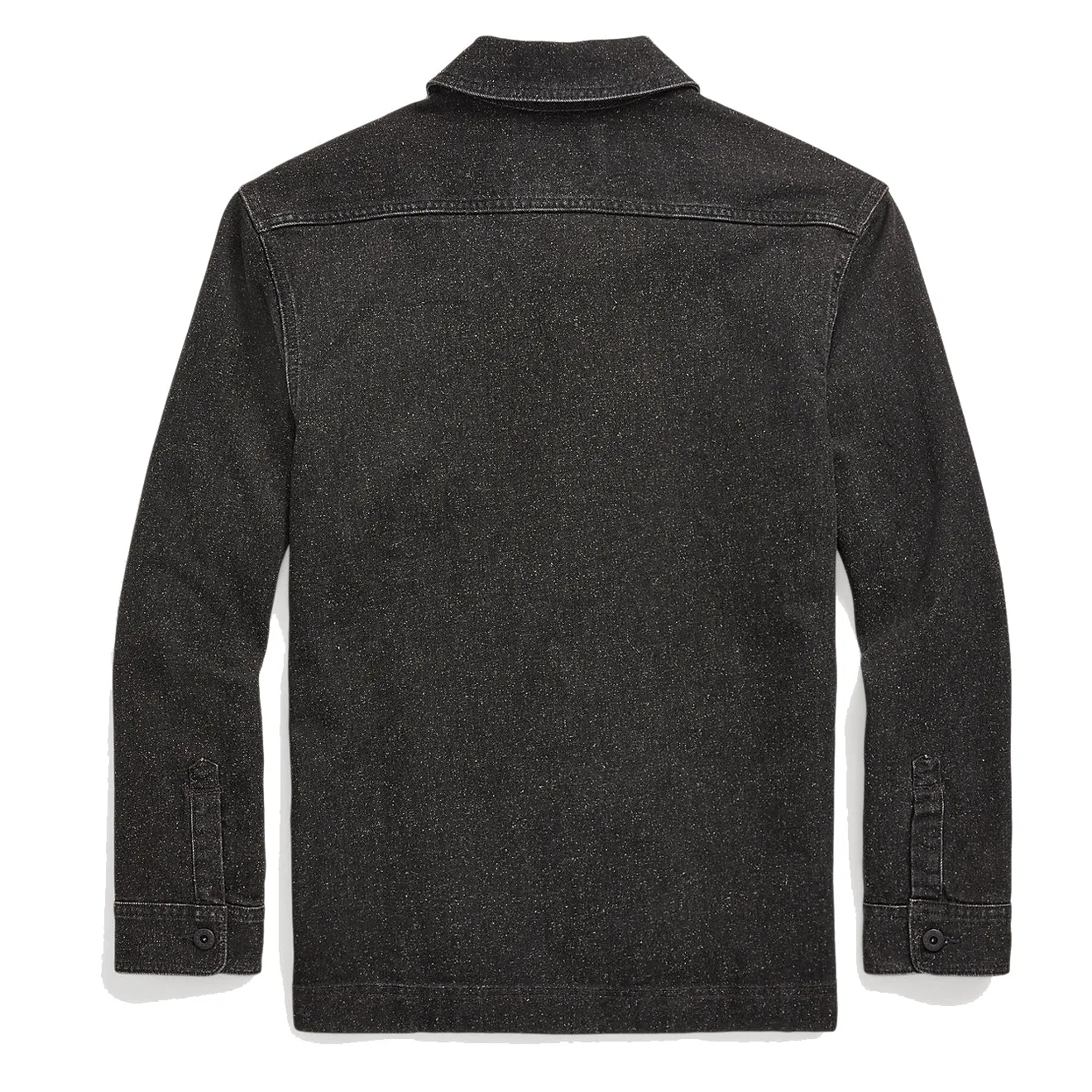 RRL by Ralph Lauren Jaspe Denim Shirt Jacket Black