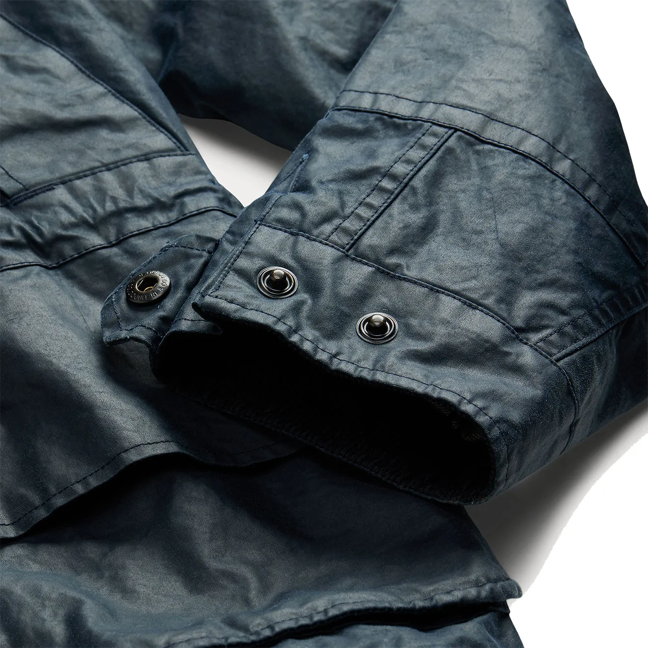 RRL by Ralph Lauren Oilcloth Hooded Jacket Vintage Navy