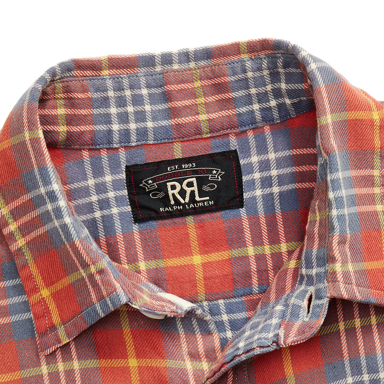 RRL by Ralph Lauren Plaid Twill Workshirt Red / Blue