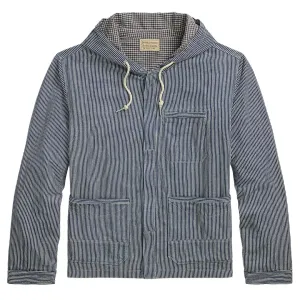 RRL By Ralph Lauren Schooner Unlined Shirt Jacket Navy Multi
