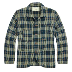 RRL By Ralph Lauren Womens Teagan L/S Shirt Indigo / Tan
