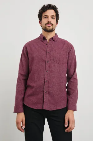 RUNSON SHIRT - CURRANT Rails