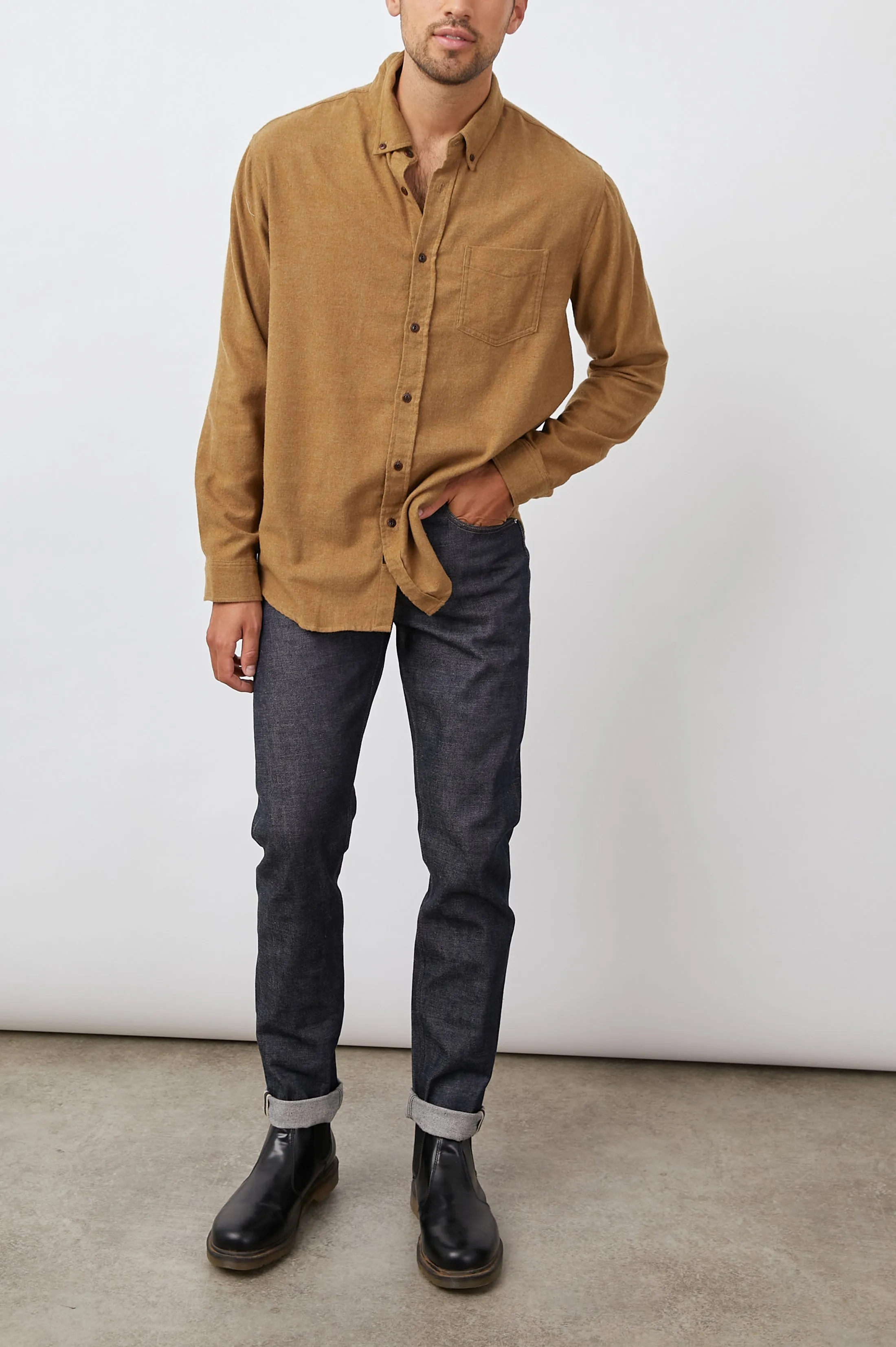 RUNSON SHIRT - GOLDEN ROD Rails