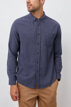 RUNSON SHIRT - HEATHER BLUE Rails