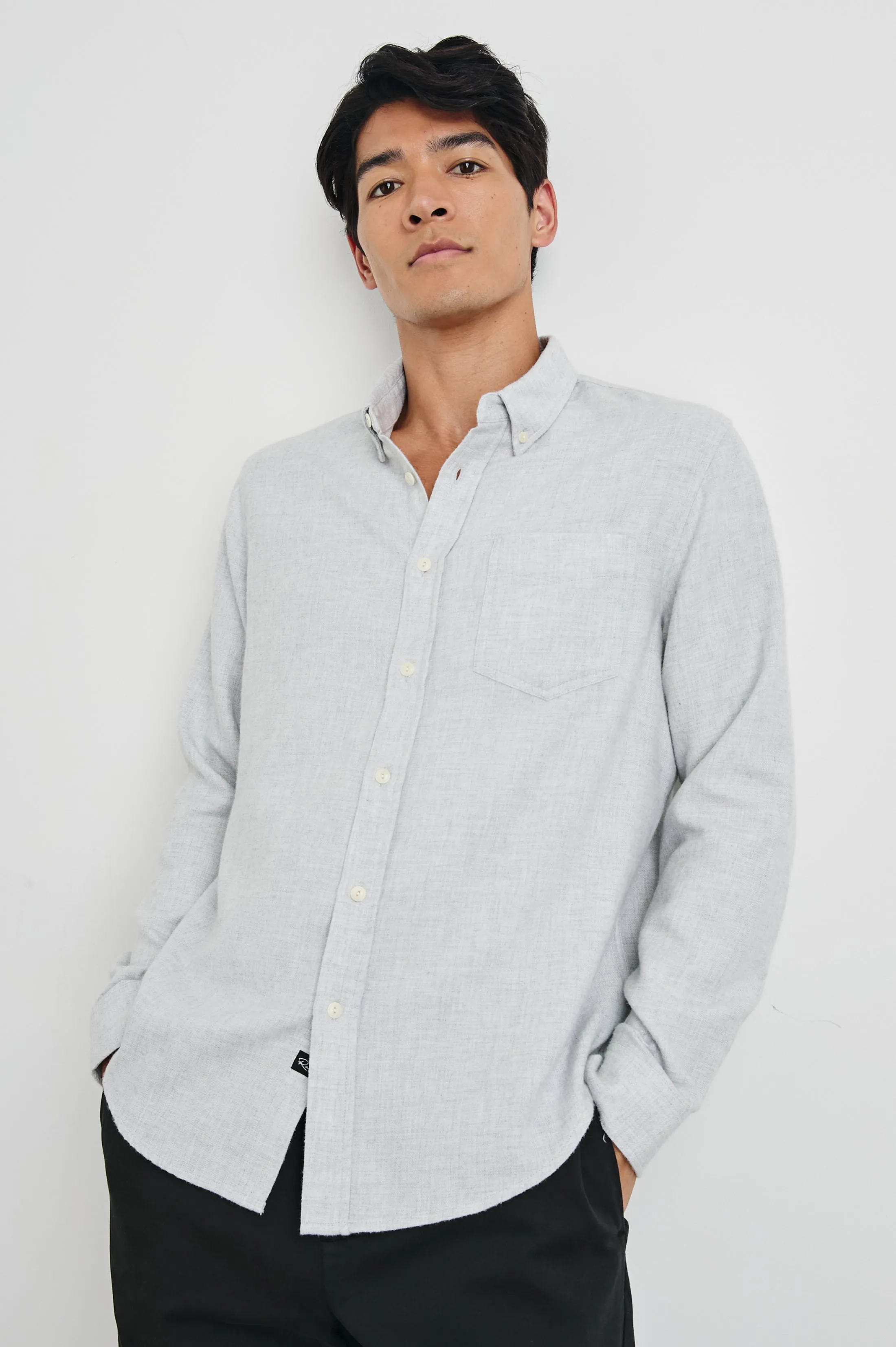 RUNSON SHIRT - HEATHER GREY Rails
