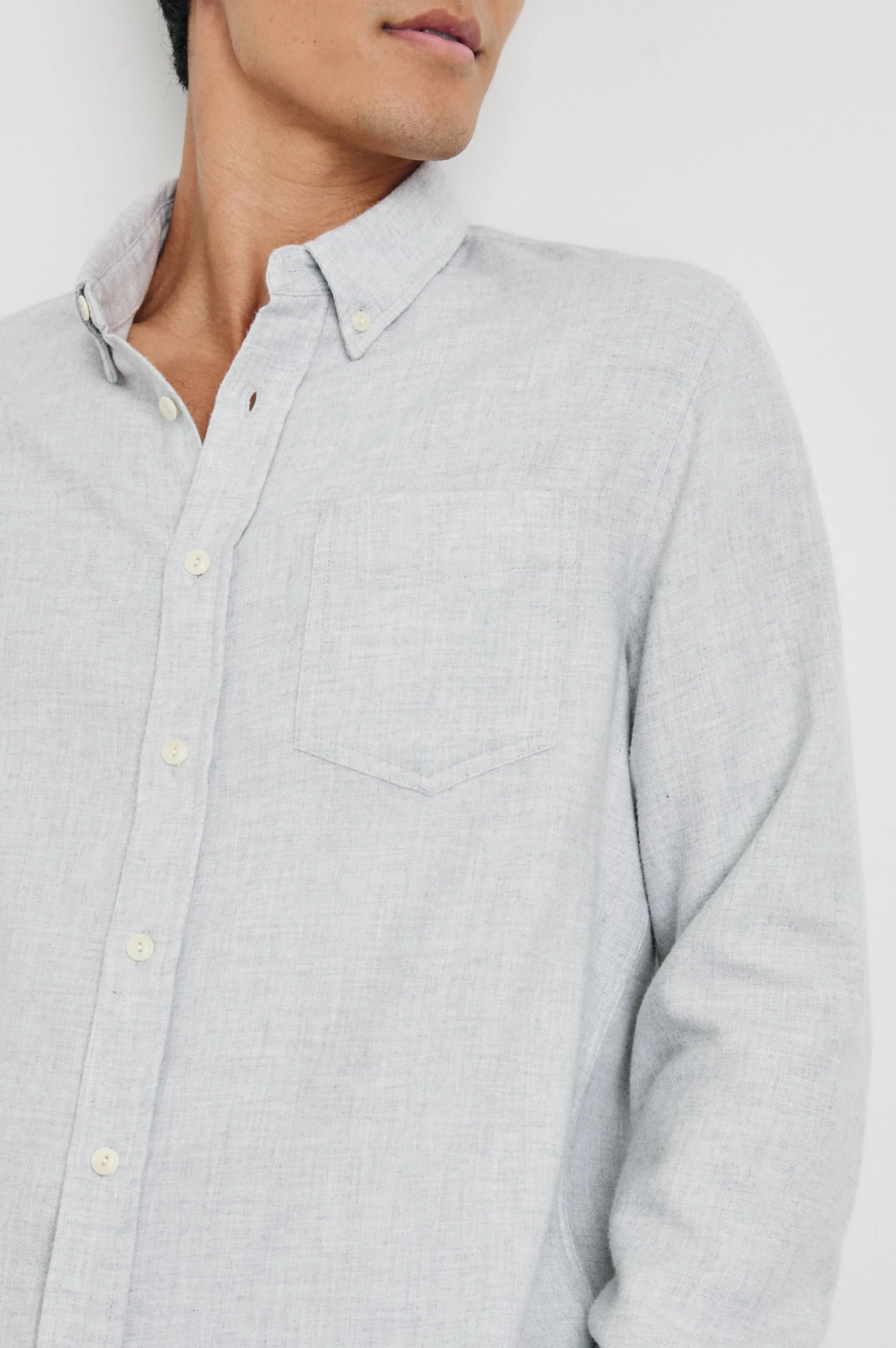 RUNSON SHIRT - HEATHER GREY Rails