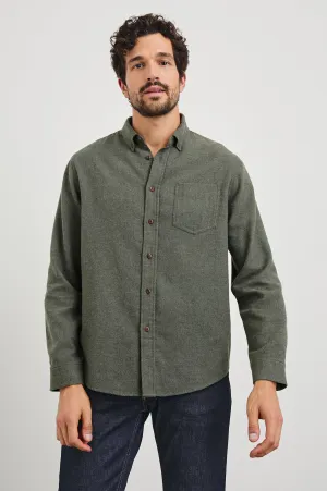 RUNSON SHIRT - HUNTER GREEN Rails