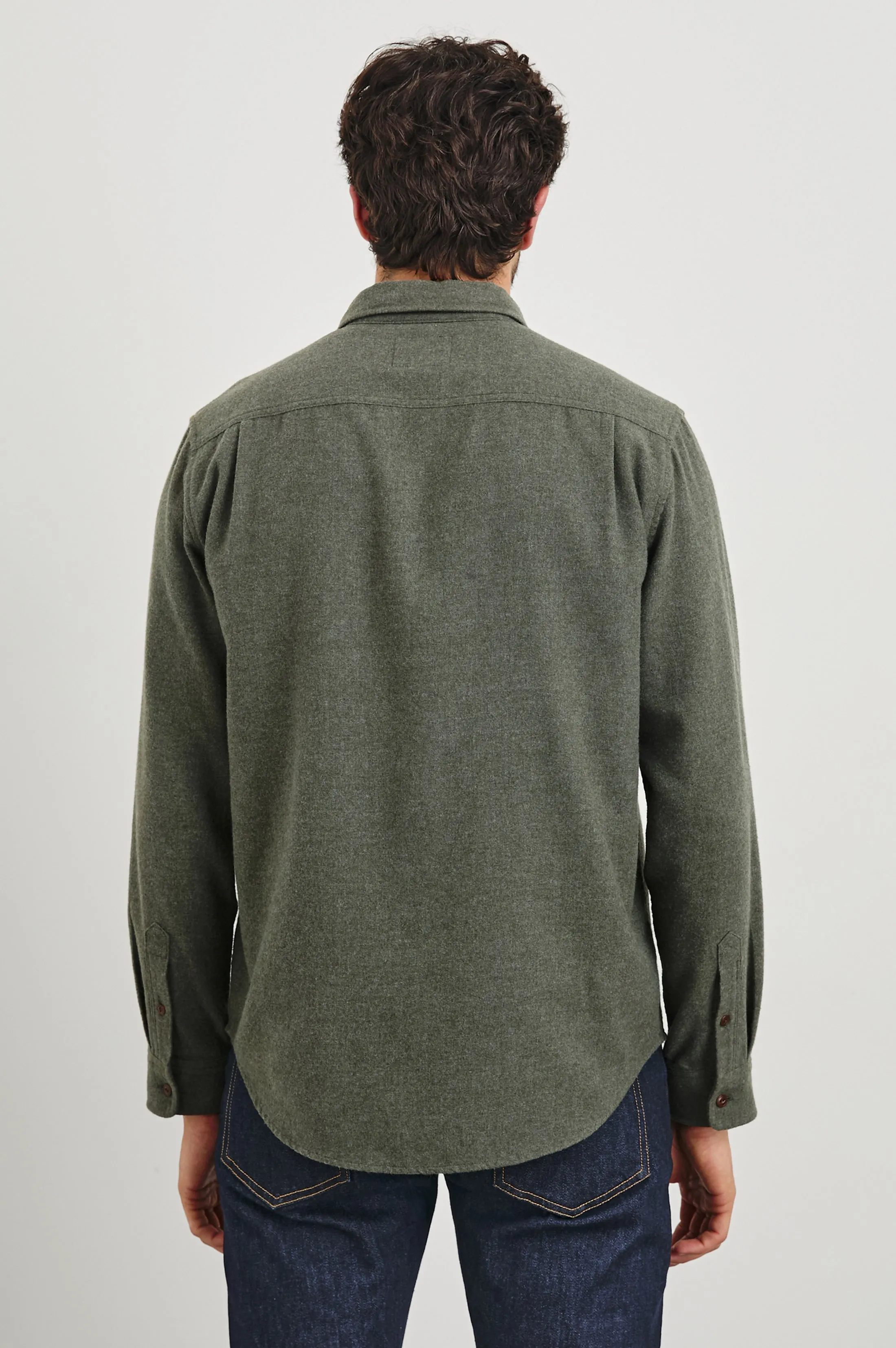 RUNSON SHIRT - HUNTER GREEN Rails