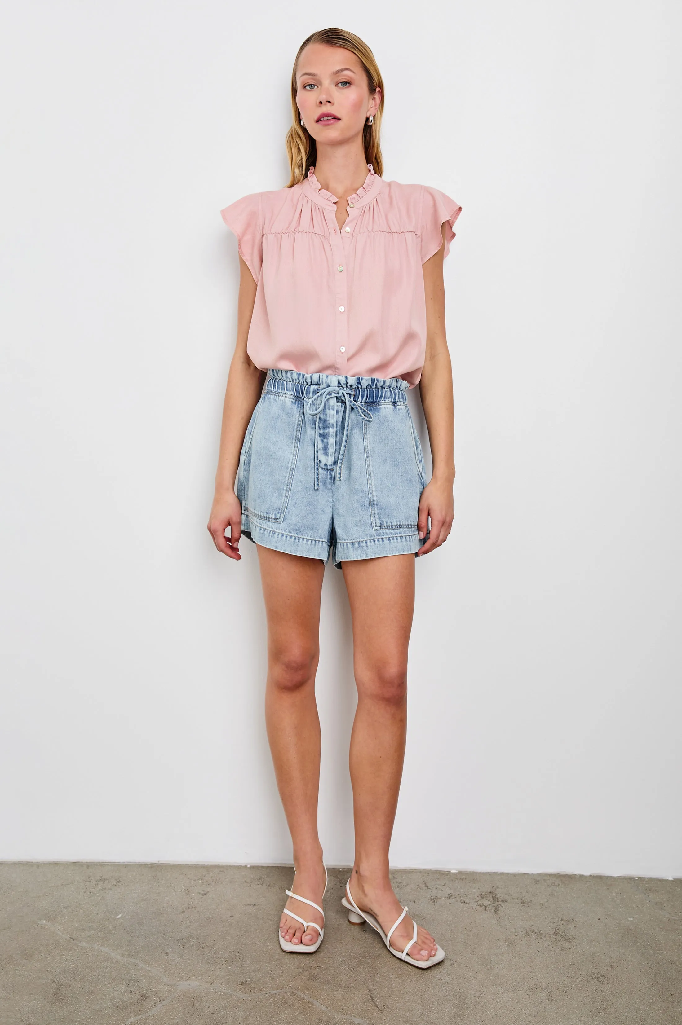 RUTHIE TOP - DUSTY ROSE Rails