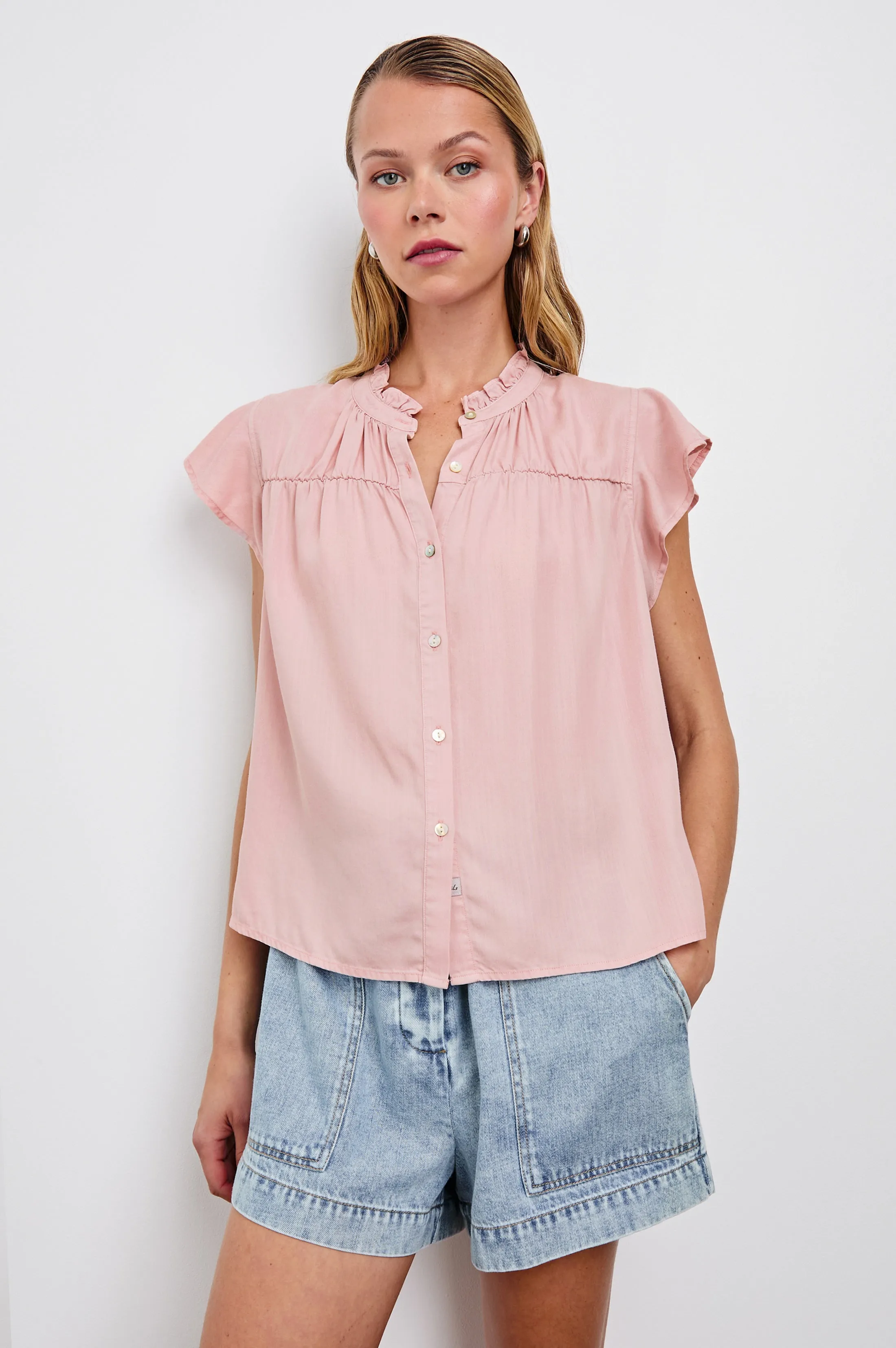 RUTHIE TOP - DUSTY ROSE Rails