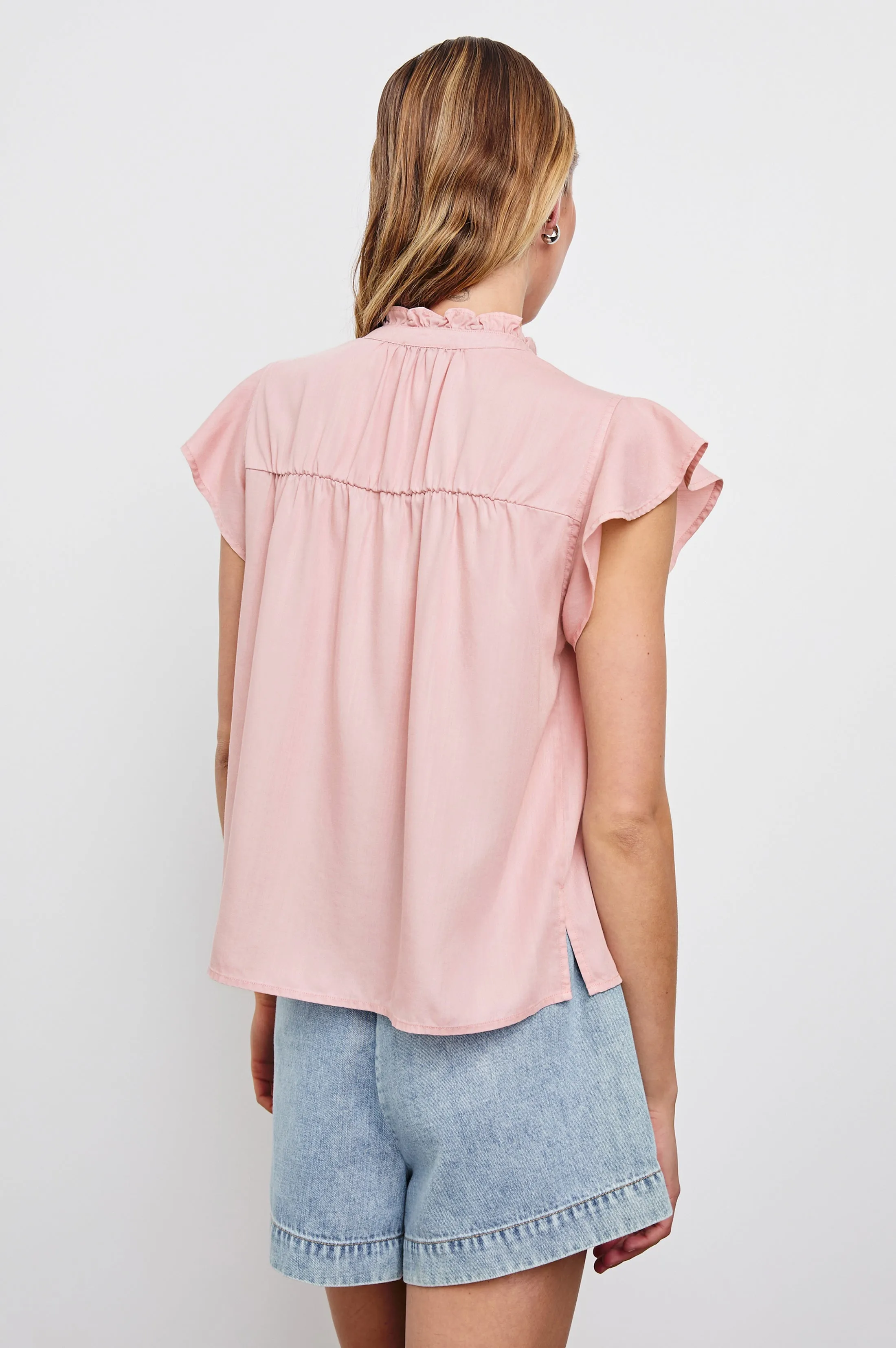RUTHIE TOP - DUSTY ROSE Rails