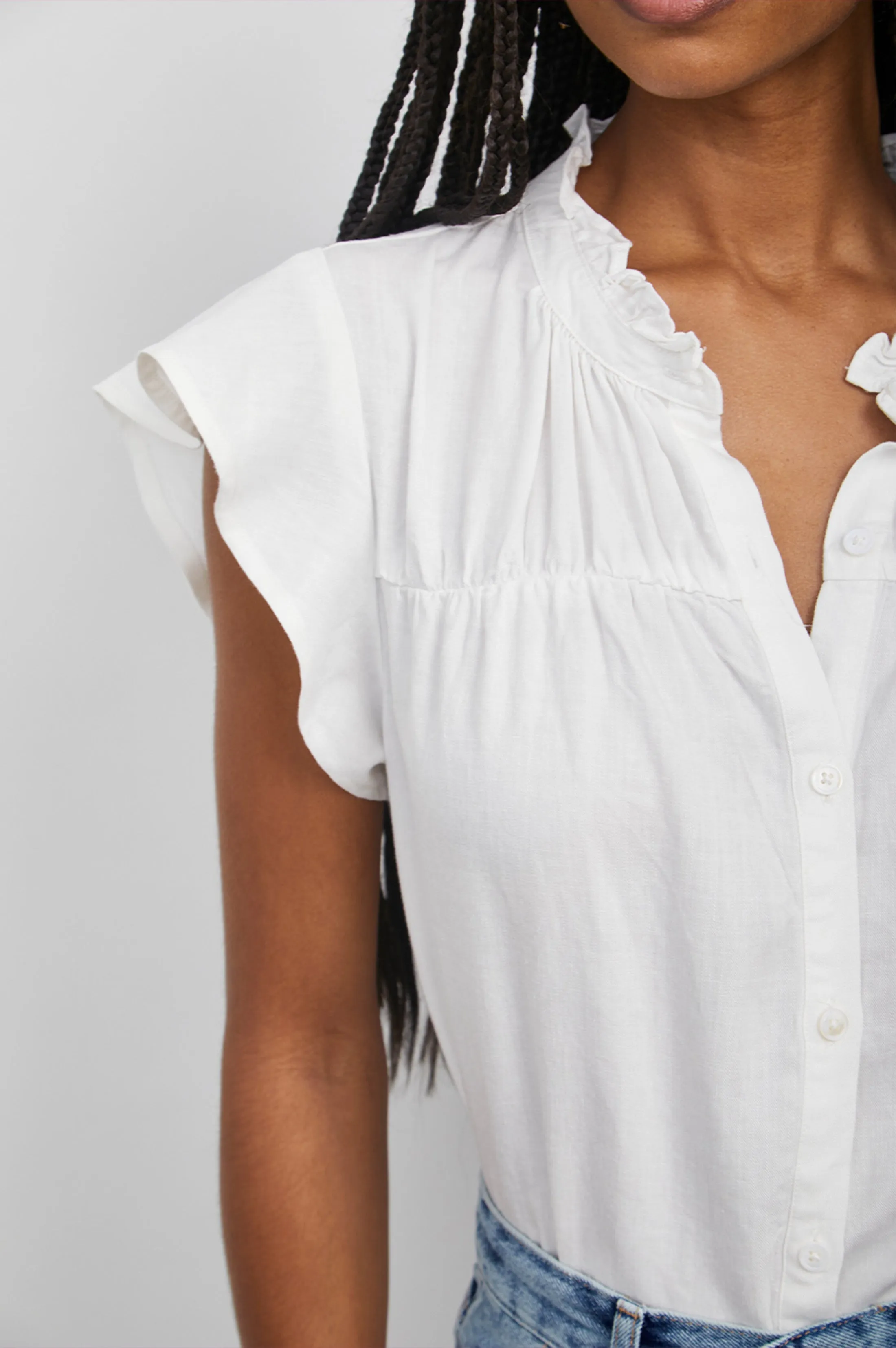 RUTHIE TOP - WHITE Rails