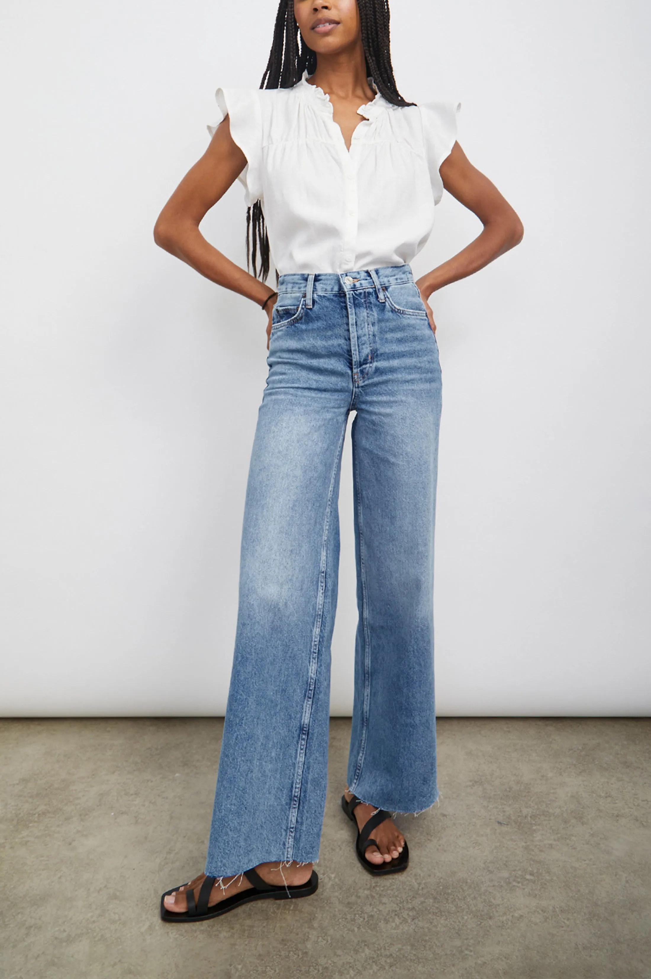 RUTHIE TOP - WHITE Rails