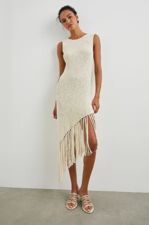 RYLEE DRESS - ECRU Rails