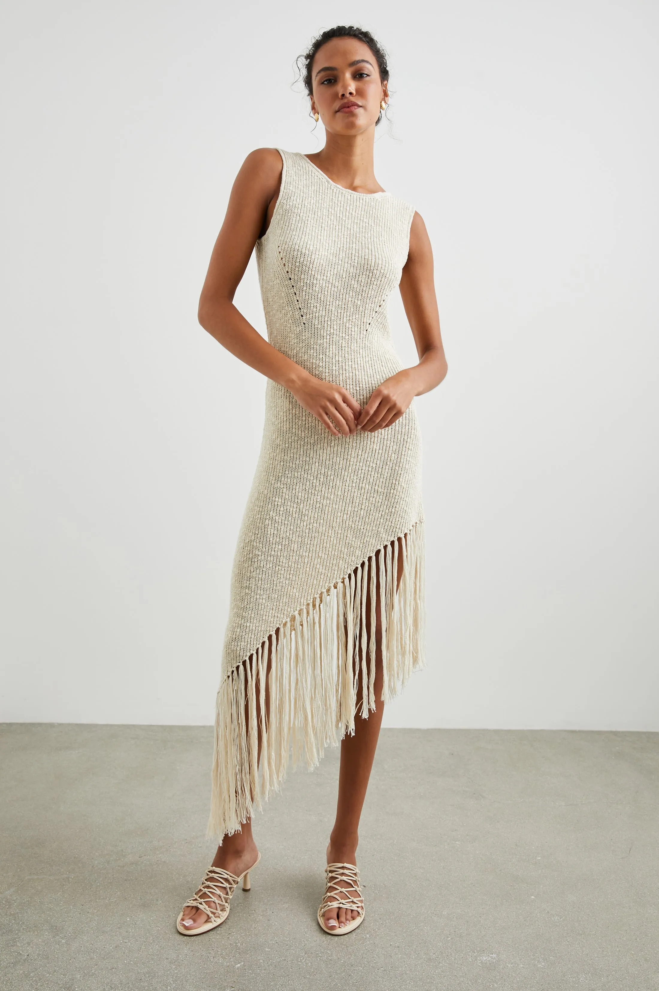 RYLEE DRESS - ECRU Rails