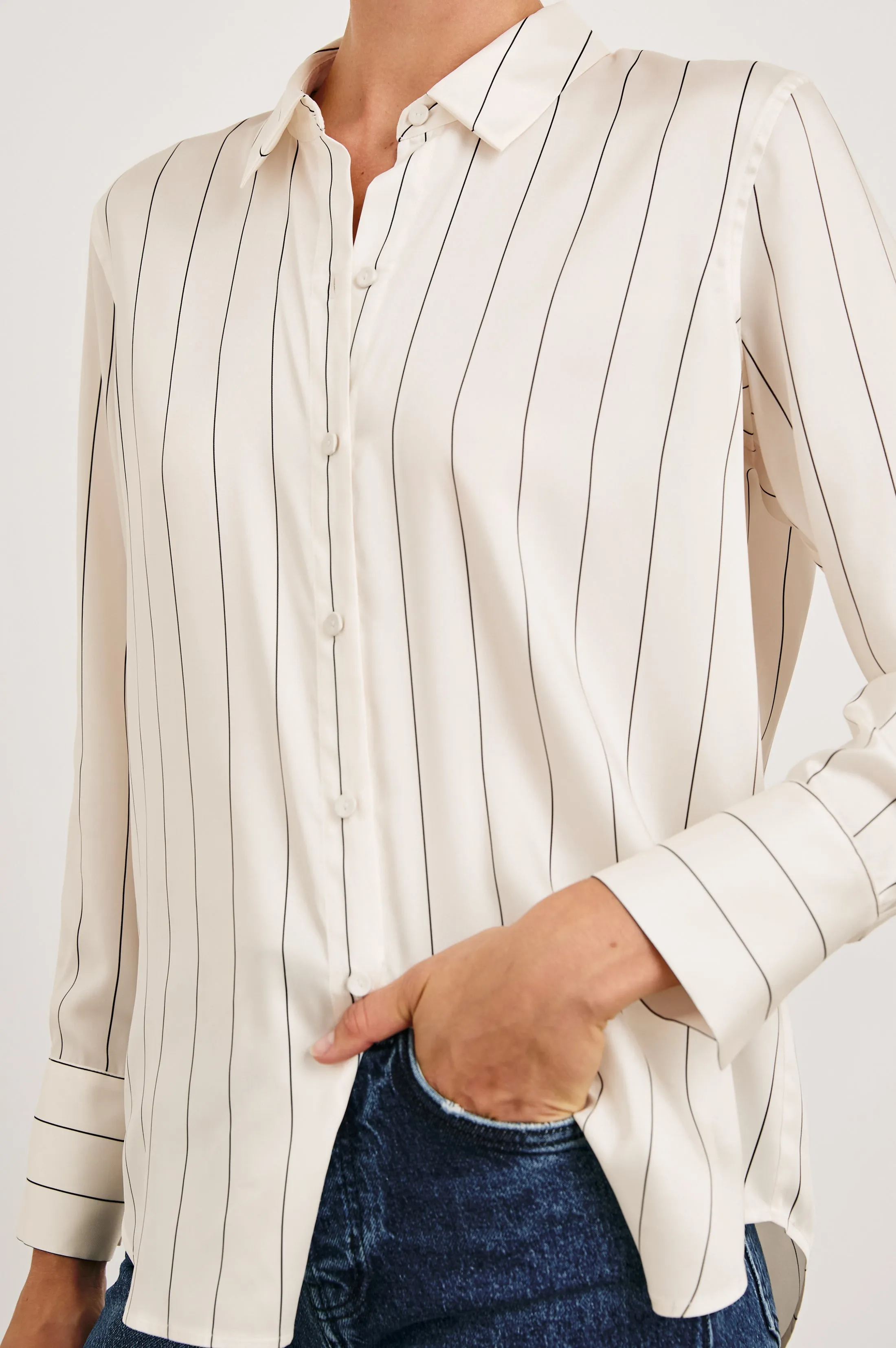 SAIGE SHIRT - BRIXTON STRIPE Rails