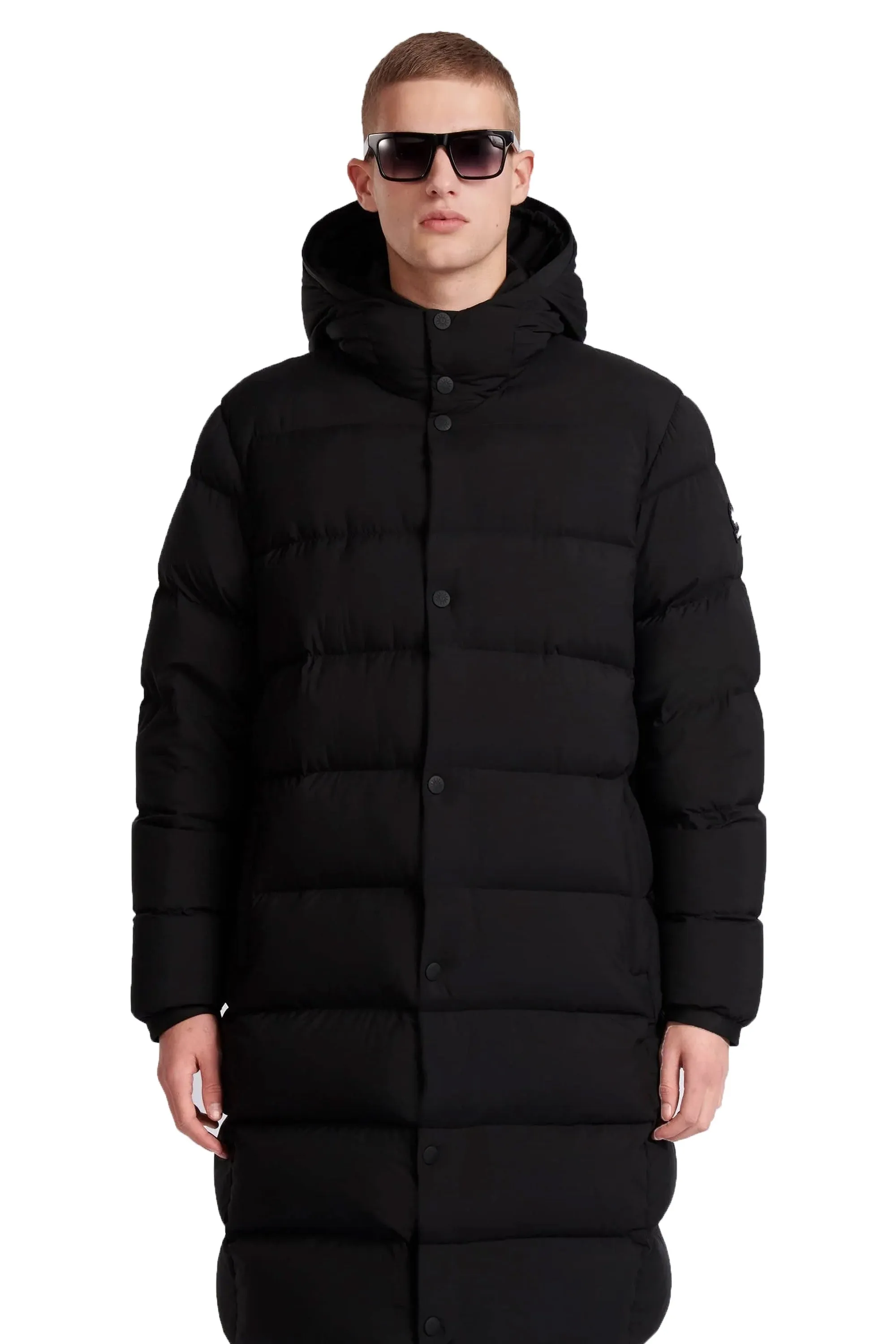 Sandbanks Panorama Long Puffer Jacket Black