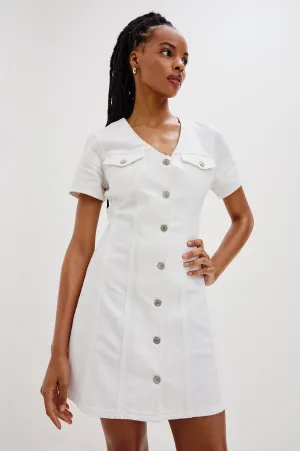 SARATOGA DRESS - SALT WHITE Rails