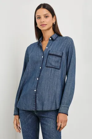 SAYA SHIRT - DARK VINTAGE WASH Rails