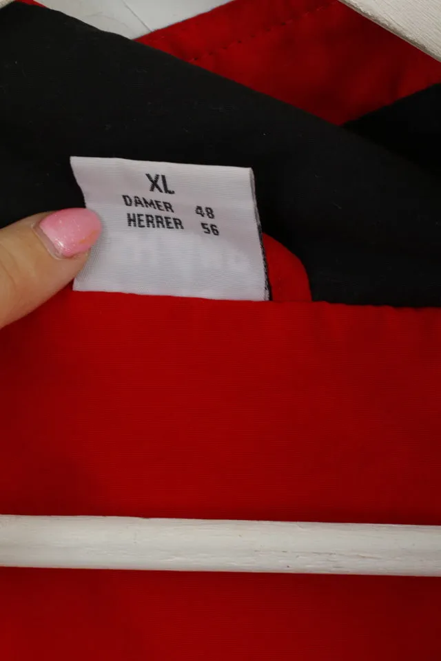 Shamp Mens XL Jacket Black Red All Sports Activewear Bomber Zip Up Top